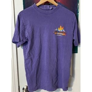 Tsunami Surf Shop Myrtle Beach Graphic T Shirt Purple Tiki Surfer Mens Small
